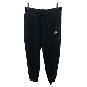 Nike Womens Medium Black Cotton Jogger Pants Sweatpants